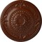 Ekena Millwork Athens Ceiling Medallion (Canopies up to 3 5/8"), 26 1/4"OD x 3 1/4"P, Burnished Mahogany Crackle CM27ATBMC - alternate 1